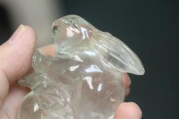 rock crystal(?) glass(?) rabbit