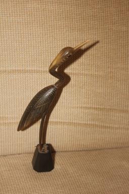 Carved Horn Bird