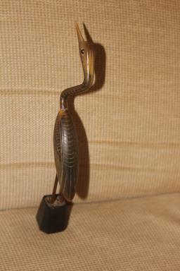 Carved Horn Bird