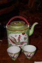 Chinese Vintage Dragon and Phoenix Teapot