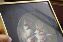 A Framed Collectors Plate by Kevin Daniel