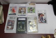 Lot of 7 Graded Football Cards