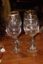 Set of 4 Crystal Goblets