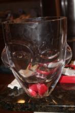 Picasso Style Orrefors Crystal Vase