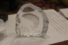 Nybro Bass Sweden Paperweight