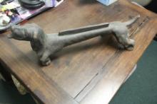 A Cast Iron Dachshund