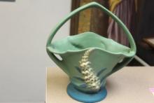 Roseville or Roseville Style Foxglove Basket