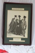 A Lithograph/Eching or Print Les Gens de Justice