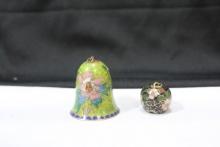 Lot of Two Cloisonne Bells