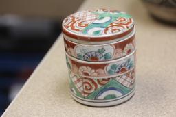 Antique Japanese Imari Jubako Stacking Container