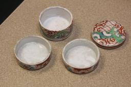 Antique Japanese Imari Jubako Stacking Container