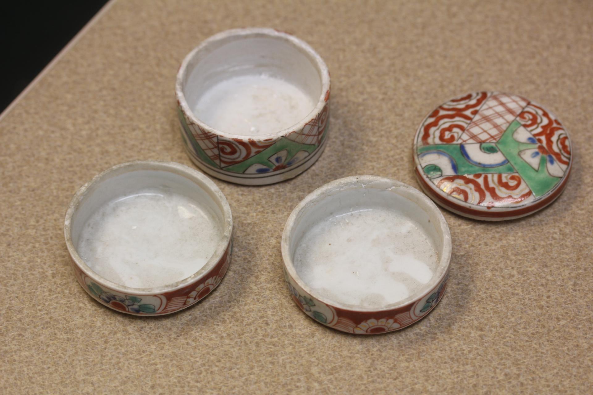 Antique Japanese Imari Jubako Stacking Container