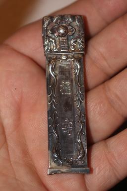 A Sterling Chinese Export Handle