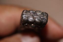 A Sterling Chinese Export Handle