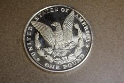 Silver Plated Copy of a Morgan Coin