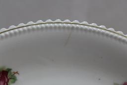 An Antique Silesia Rose Plate