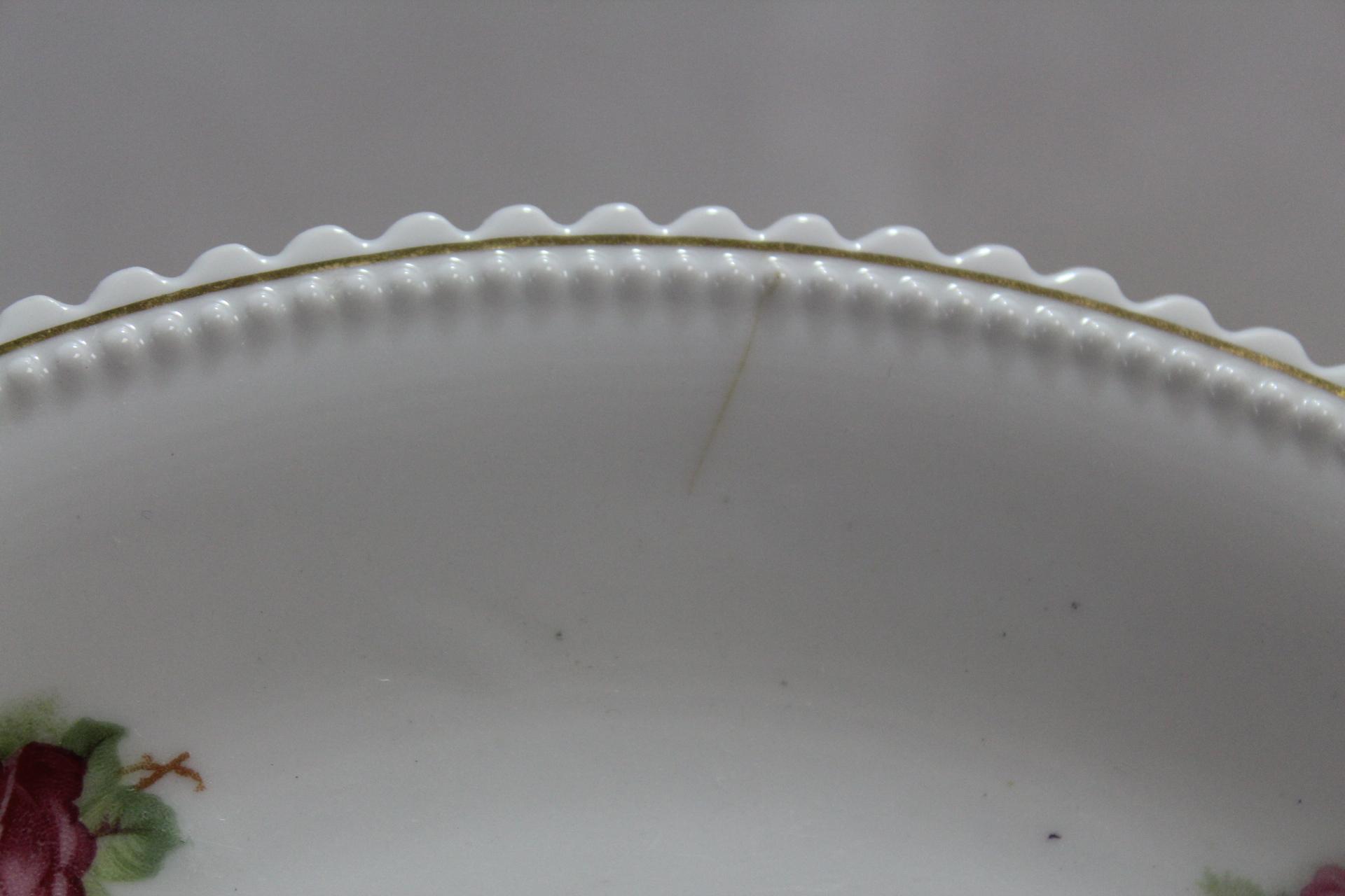 An Antique Silesia Rose Plate