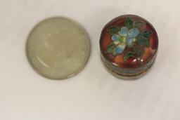 A Miniature Chinese Cloisonne Trinket Box