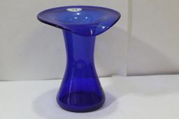 A Cobalt Blue Glass Vase