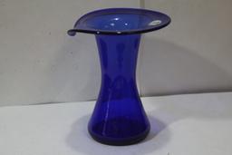 A Cobalt Blue Glass Vase