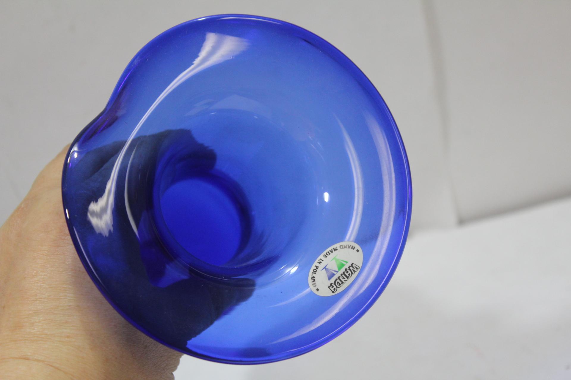 A Cobalt Blue Glass Vase