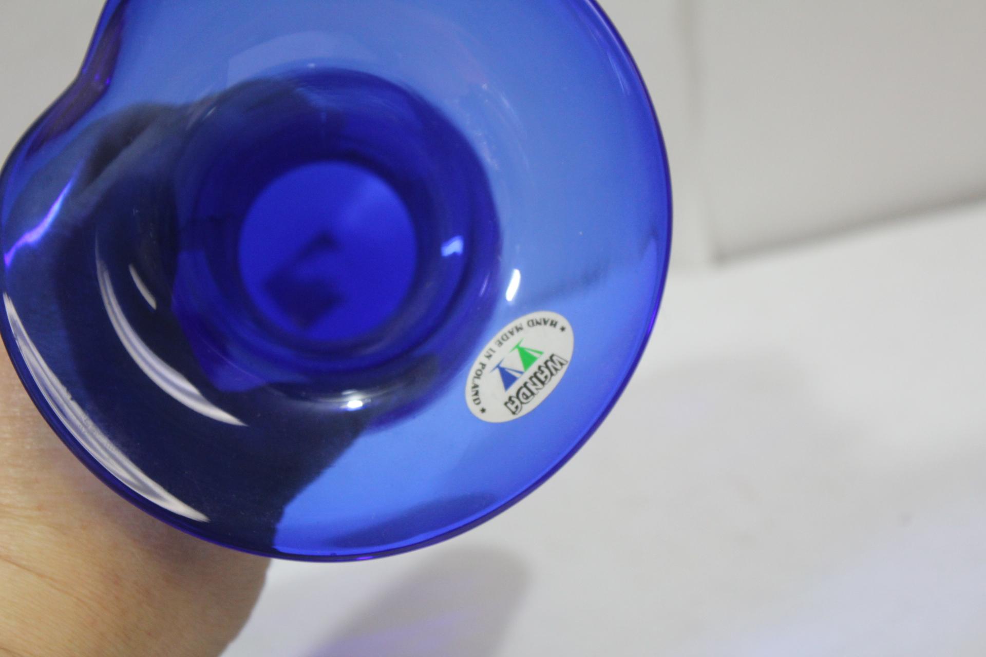 A Cobalt Blue Glass Vase