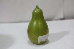 A Signed Gozo Glass Eggplant