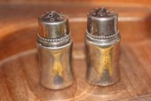 Pair of Hollow Sterling Salt and Pepper Shakers
