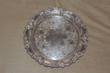 Ornate Silverplate Tray