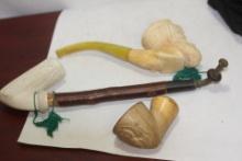 Loto f 3 Old/Vintage Meerschaum Pipes