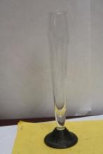 A Sterling Etched Vase