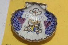 An Antique Limoges Shell Form Holder
