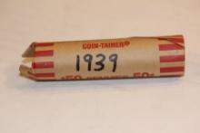 Roll of 50 1939 Lincoln Wheat Cent