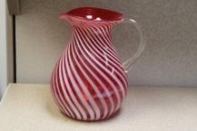 Swill Form Cranberry Pitcher