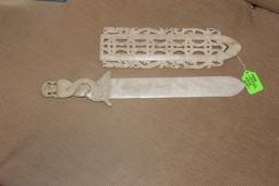 Jade or Hardstone Sword