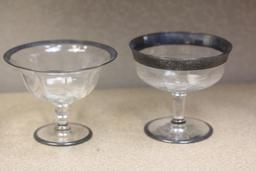Lot of 2 Silver Overlay Container