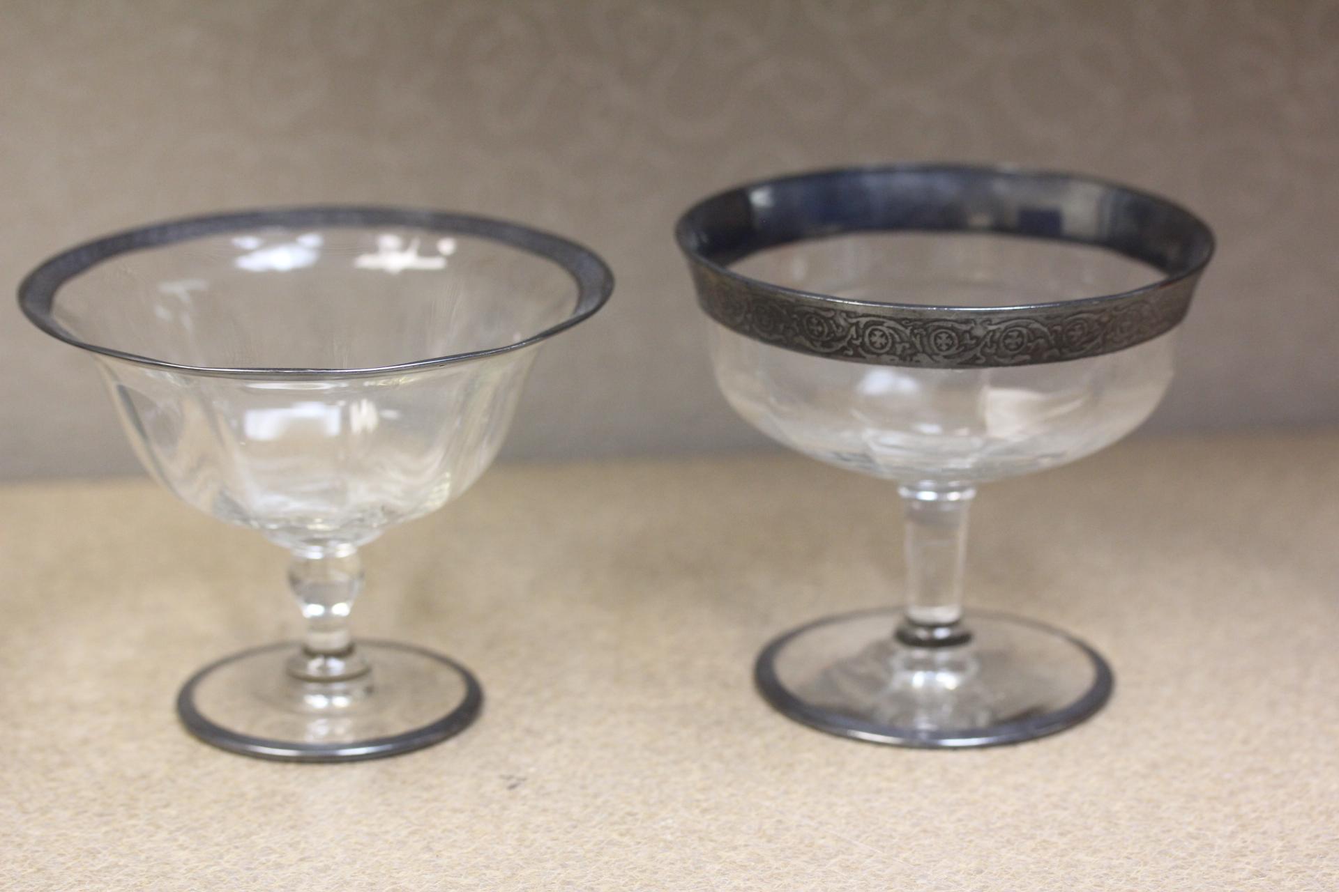 Lot of 2 Silver Overlay Container