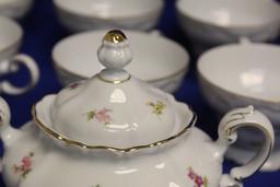 Set of 12 Johann Haviland Cups and Sugar Container