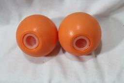 A vintage Hong Kong Salt and Pepper Shakers