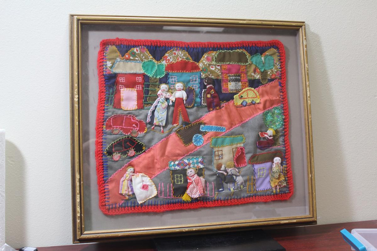 A Handmade Folkart Crazy Quilt