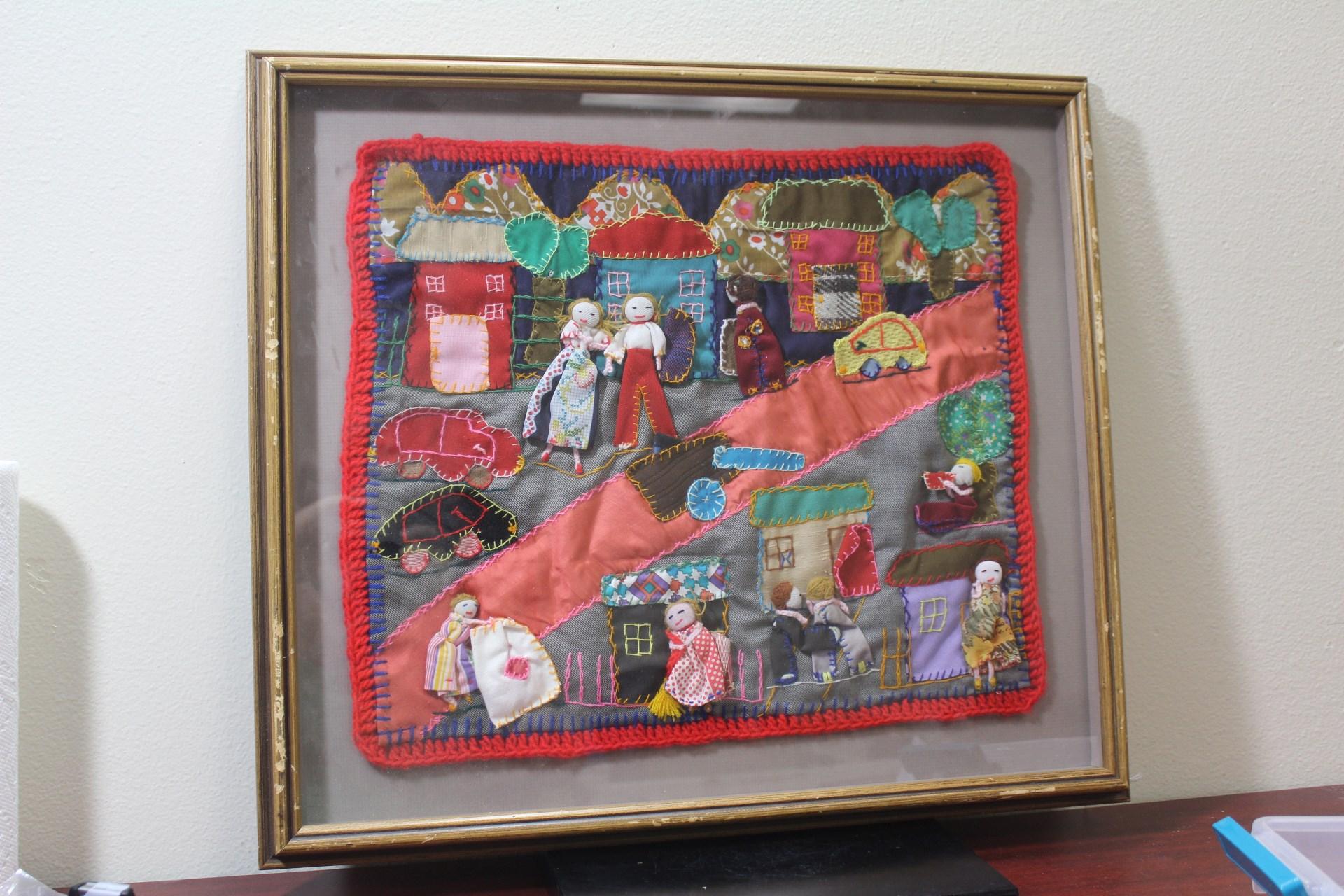 A Handmade Folkart Crazy Quilt