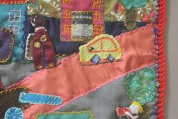 A Handmade Folkart Crazy Quilt