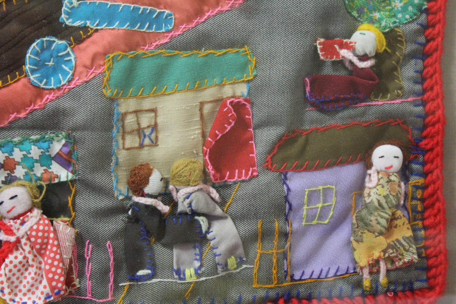 A Handmade Folkart Crazy Quilt