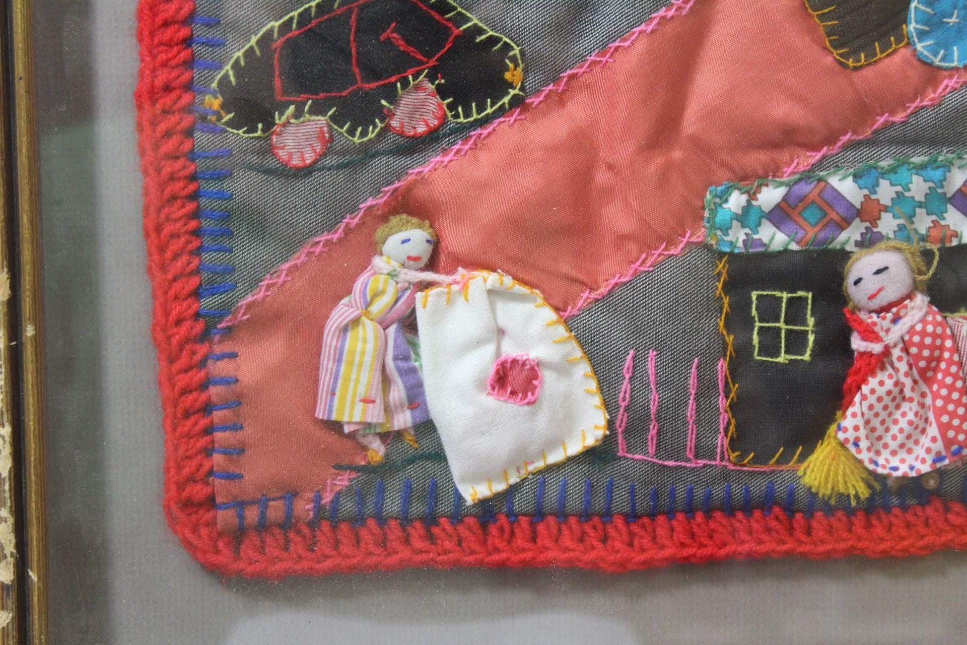 A Handmade Folkart Crazy Quilt