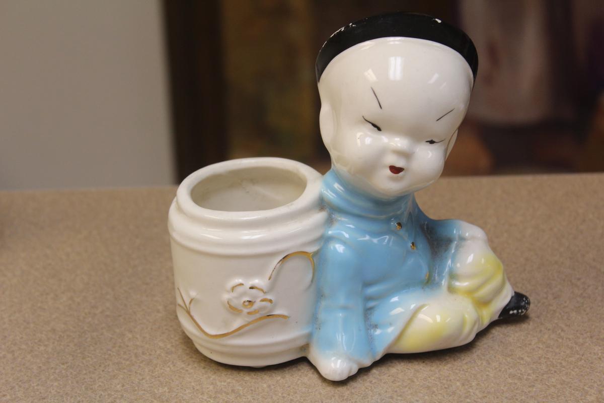 John Lea Oriental Style Ceramic Planter