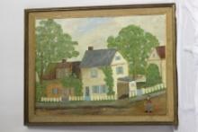 Oil on Board by Leo Hogen