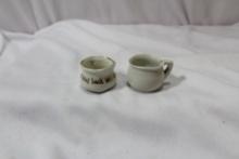 Lot of 2 Miniature Cups
