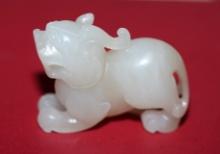 White Jade Foo Dog
