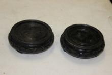 Pair of Carved Vase Stands