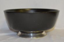 A Sterling Rim Wooden Bowl